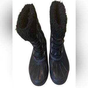 UGG Black Winter women’s Rain Boots Sleek Design